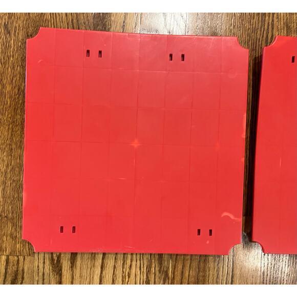 Playskool Pipeworks Red Flat Panel Set of 2 OEM Replacement Pieces Part M-4980 - Picture 2 of 7